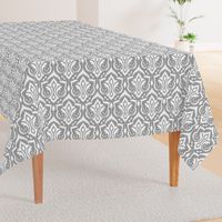 Ikat Damask - Gray Skies