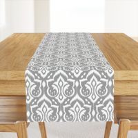 Ikat Damask - Gray Skies