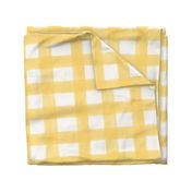 Watercolor Gingham // Butter Yellow