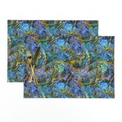 marbling-flow blue