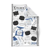 Kitchen Conversions 2024 Calendar ~ White Blue ~ Conversion Chart 