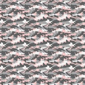 (micro scale) pink and grey camouflage - camo - little lady coordinate C18BS