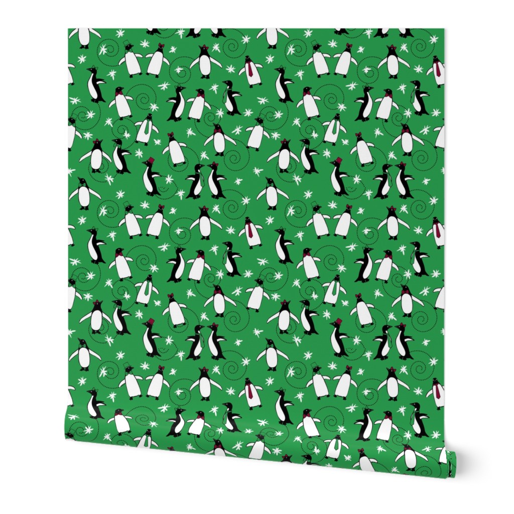 A Merry Penguin Christmas (Green)