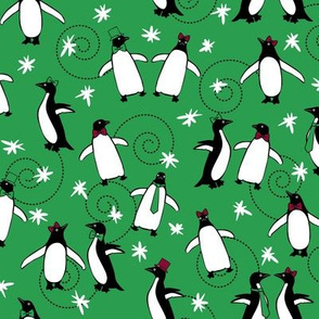 A Merry Penguin Christmas (Green)