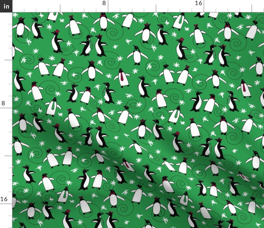 A Merry Penguin Christmas (Green)