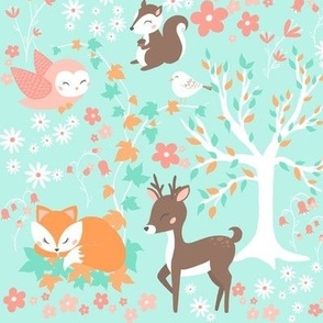 Woodland animals