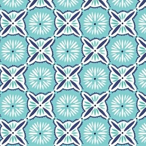 Daisy Tile - Turquoise