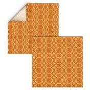 Orange Batik Geometric