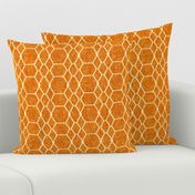 Orange Batik Geometric