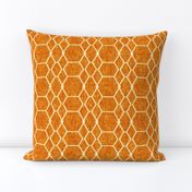 Orange Batik Geometric