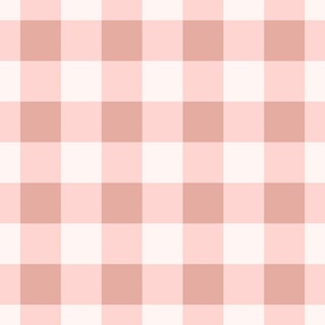 Buffalo plaid pastel pink white large