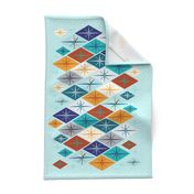 Starburst diamonds tea towel