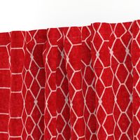 Deep Red Batik Geometric