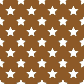 FS Cocoa Brown with 1 Inch White Stars