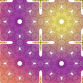 Watercolor symmetric pattern