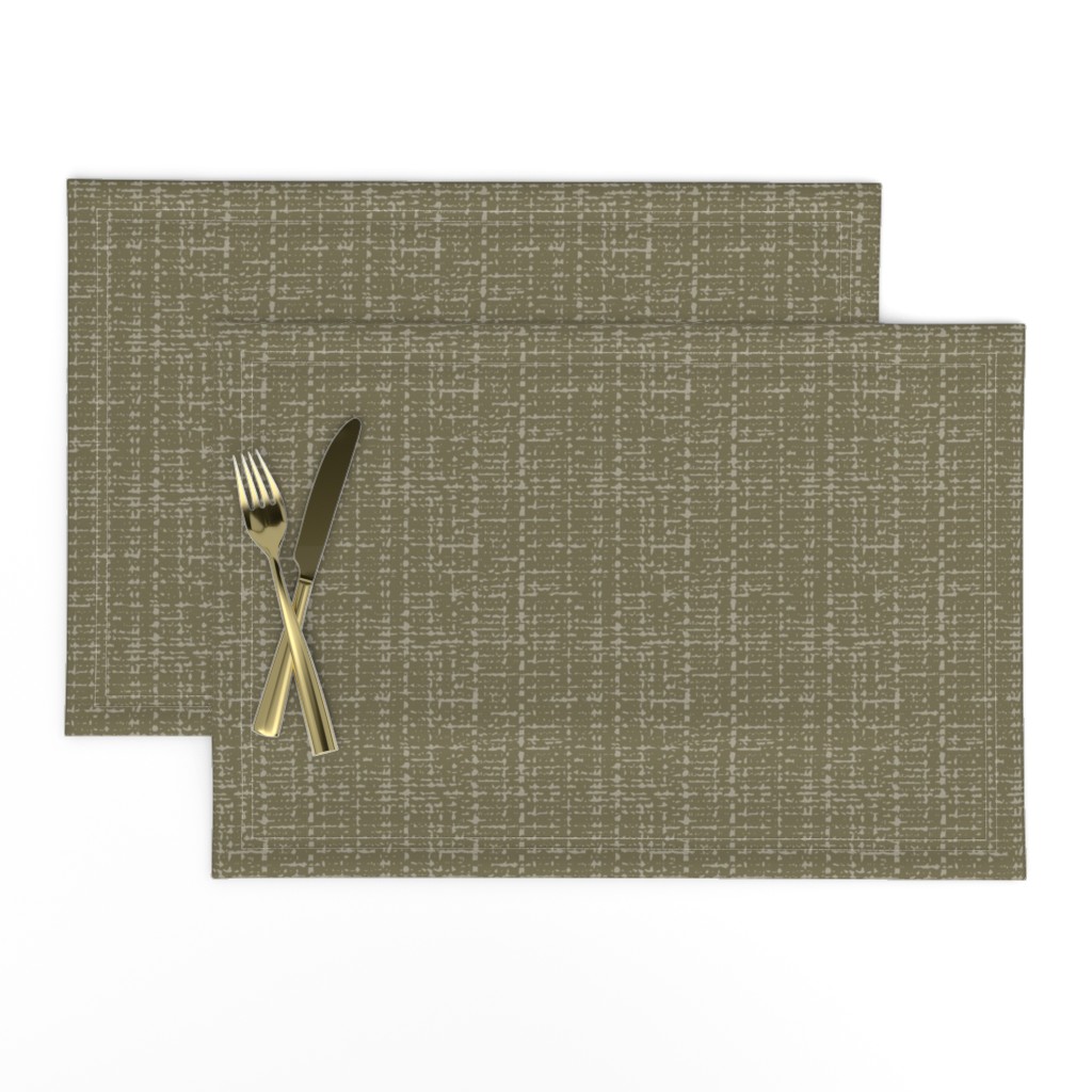 dark olive fifties solid barkcloth texture