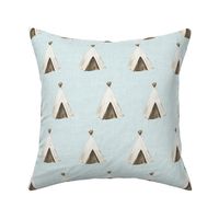 8" Desert Teepee // Iceberg Linen