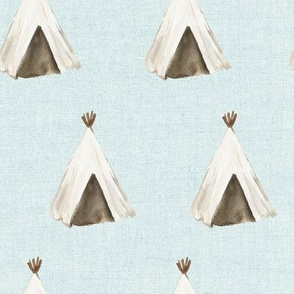 8" Desert Teepee // Iceberg Linen