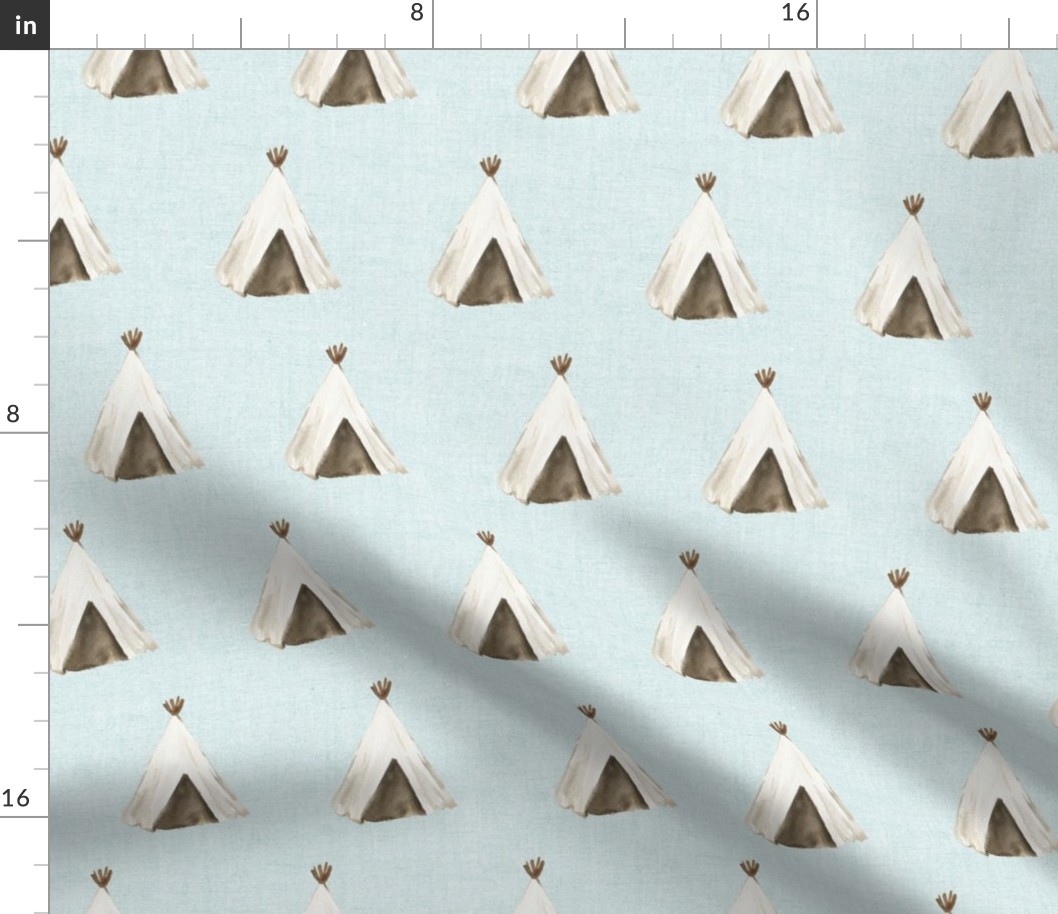 8" Desert Teepee // Iceberg Linen