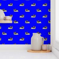 Boston Terrier Pattern Blue