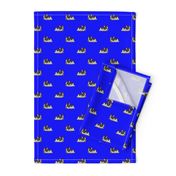 Boston Terrier Pattern Blue