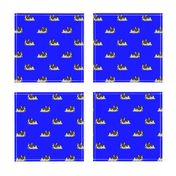 Boston Terrier Pattern Blue