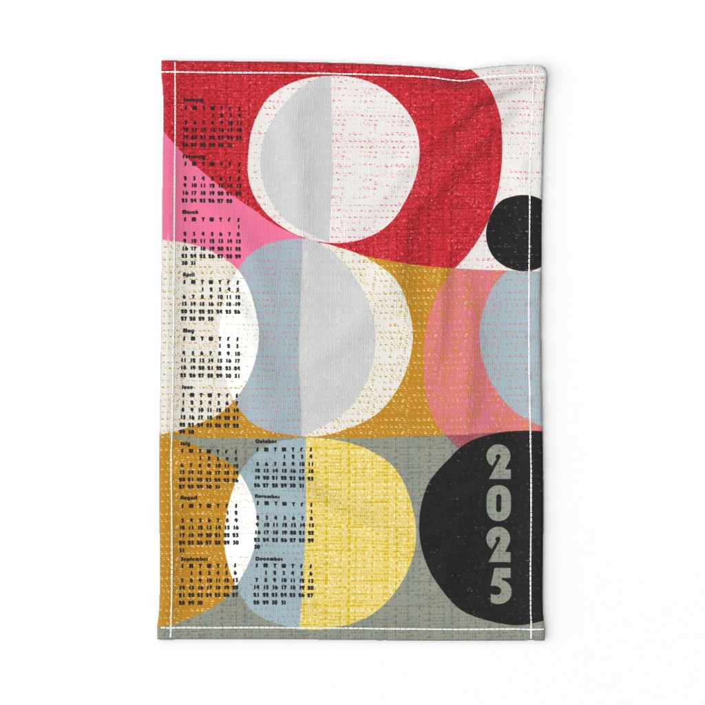 2024 many moons tea towel calendar