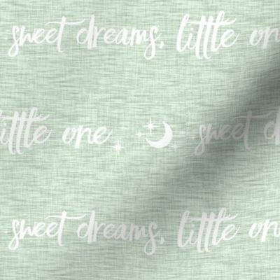 10” sweet Dreams Little One- pastel green