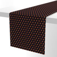 Tiny small polka dots orange black dog bandana