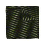 Tiny small polka dots neon green black dog bandana