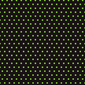 Tiny small polka dots neon green black dog bandana