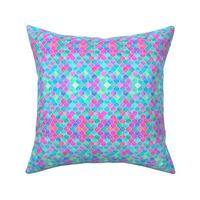 Bright Moroccan Morning - pink, purple, blue - extra tiny