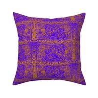 CloudSong Blockprint-mirrored-Mango on violet