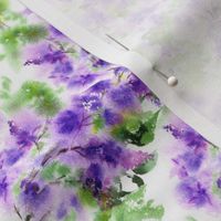 Lilac flowers, watercolor florals