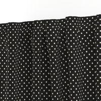 Tiny small polka dots black white dog bandana