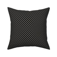 Small scale polka dots black white