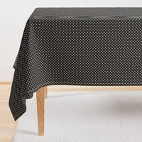 Tiny small polka dots black white dog bandana