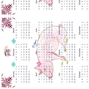 year of the pig calendar