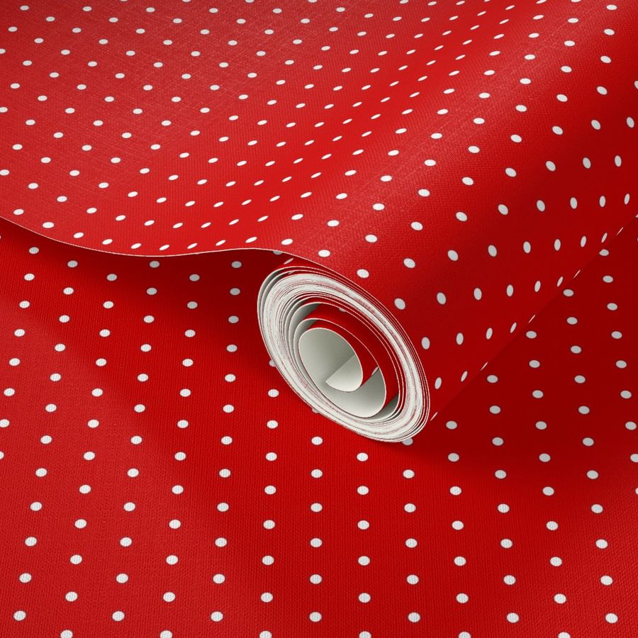 red white polka dots