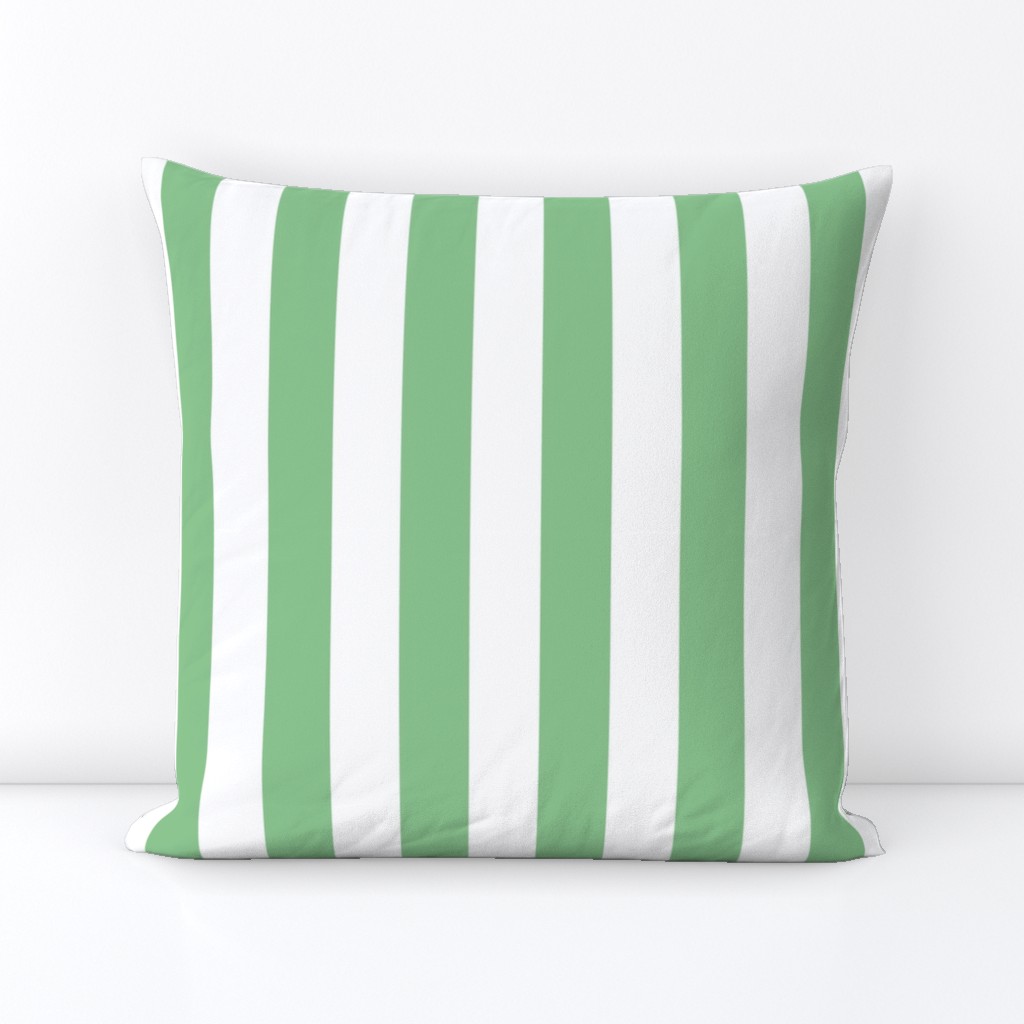 Jade Green vertical stripes medium