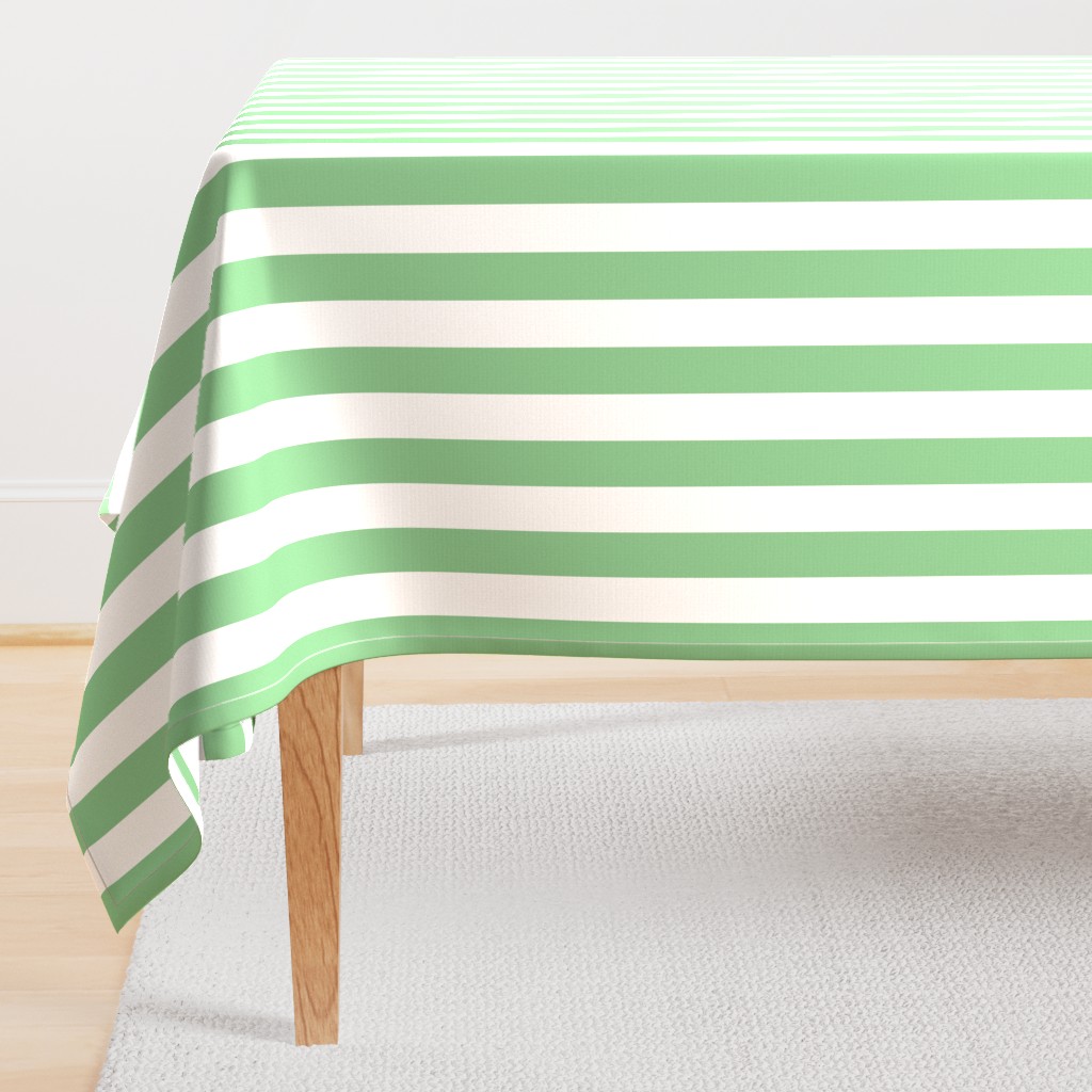 Jade Green vertical stripes medium