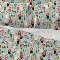 EXTRA LARGE - nutcracker ballet // nutcrackers xmas holiday christmas christmas xmas holiday fabric by andrea lauren