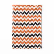 Halloween chevron orange black