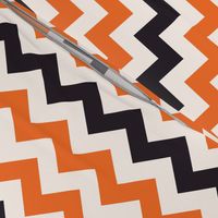 Halloween chevron orange black