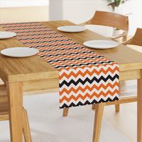 Halloween chevron orange black