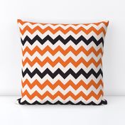 Halloween chevron orange black