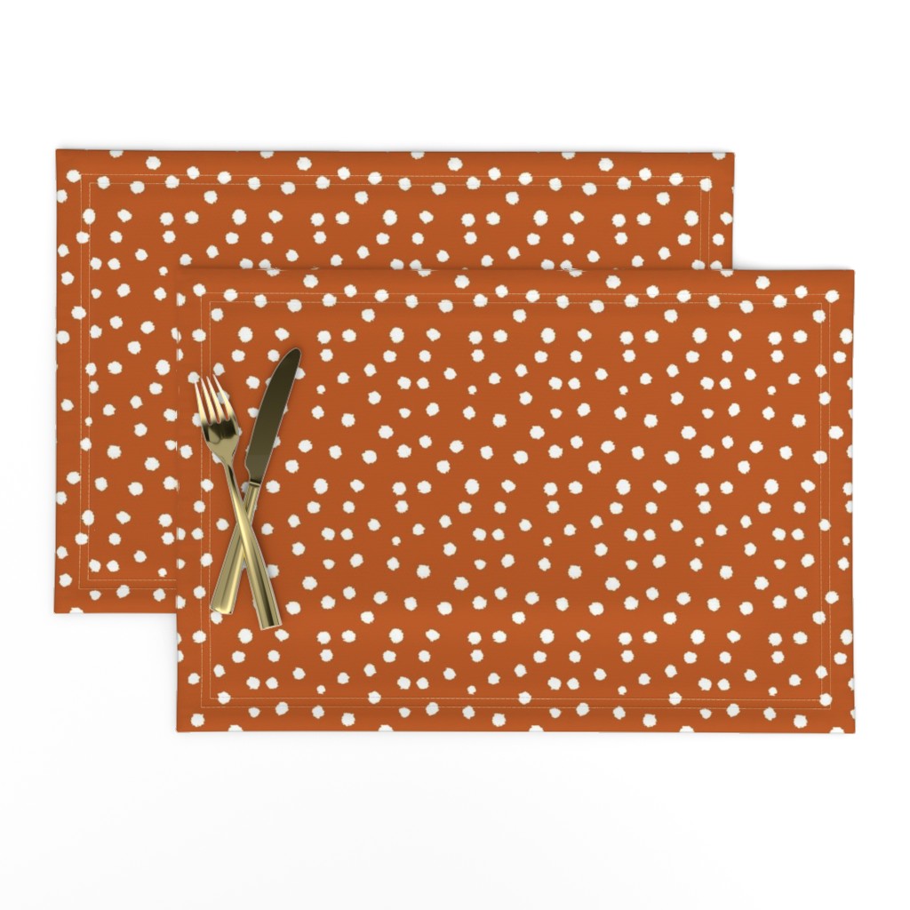 Painted Polka Dot // Longhorn Burnt Orange