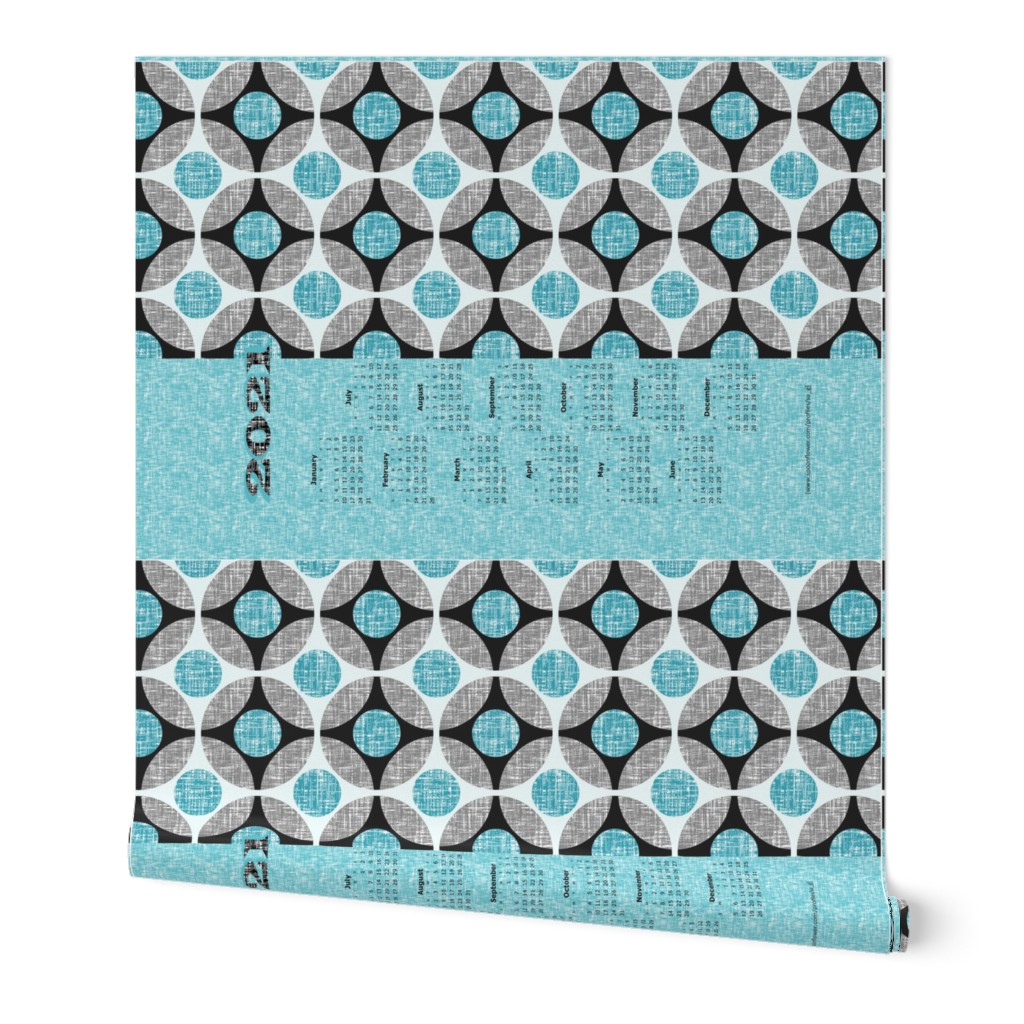 2021 is turquoise, a tea towel calendar by Su_G_©SuSchaefer(UPDATED)