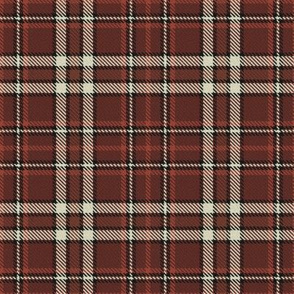 Chestnut Russet Cream and Black Plaid