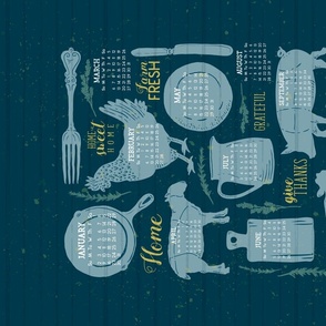 2022 Modern Farmhouse Tea Towel // Sing for Your Supper Collection // © ZirkusDesign 